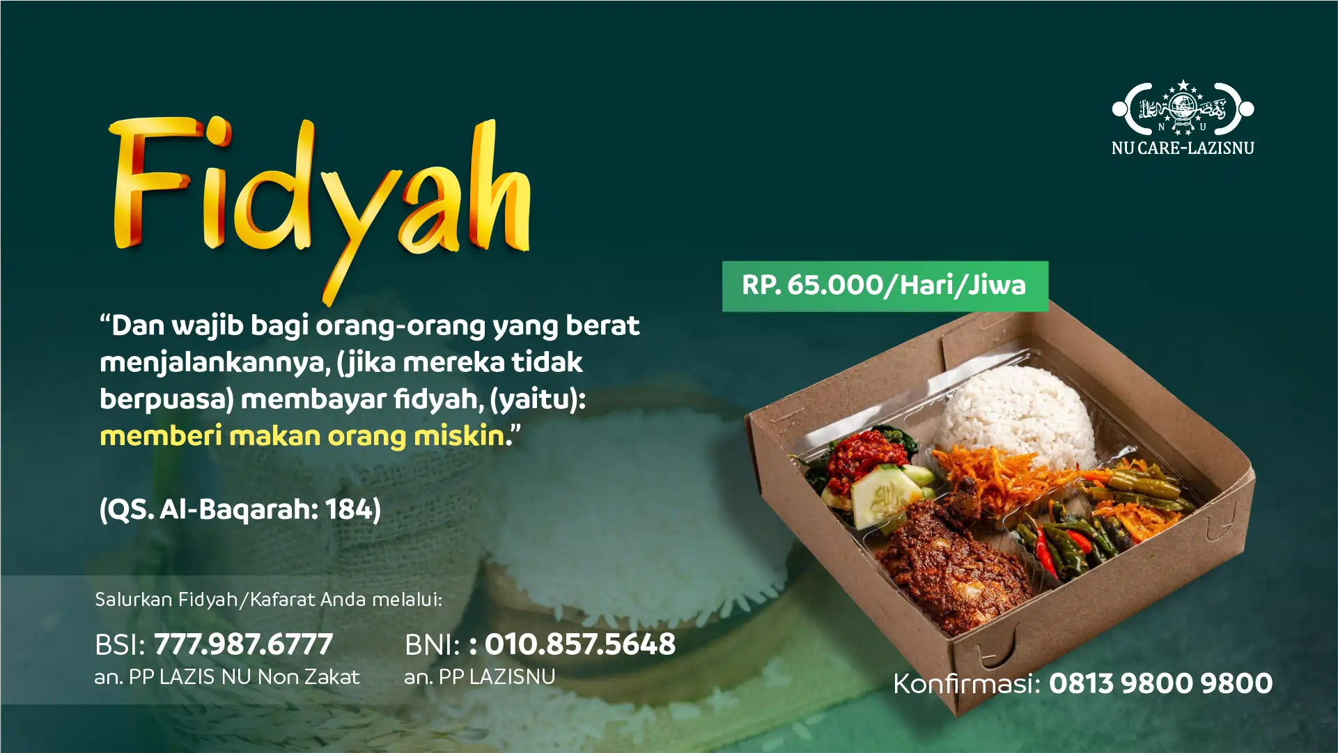 Banner Fidyah 2026